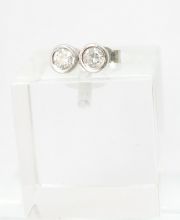 Schlichte 0,40ct Brillant Ohrstecker in 950/000 Platin A1668