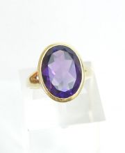 Amethyst Damenring aus 585/000 Gelbgold A1799