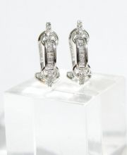 Sehr elegante ca.0,50ct Brillant Ohrstecker in 375/000 Weissgold