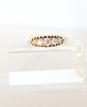 Victorianischer englischer 18ct Gelbgold Brillantring mit ca.0,5