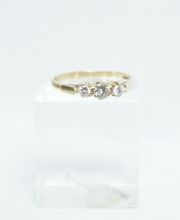 Brillantring aus 750/000 Gelbgold mit ca. 0,35ct aus England A11