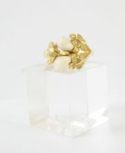 Sehr sch�ner �lterer Grandel Ring aus 333/000 Gelbgold A1419