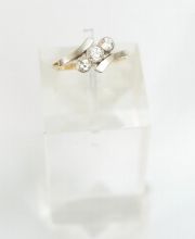 Antiker Brillantring  750/000 Gelbgold 0,35ct aus England A1675