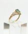 Smaragd Damenring in 375/000 Gelbgold A1726