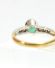 Smaragd Brillant Ring aus 750/000 Weiss und Gelbgold A1795