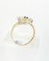Eleganter Cylon Safir Brillant Ring aus 750/000 Gelbgold A1769