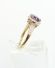 Englischer Amethyst Diamant Damenring aus 375/000 Gelbgold A1823