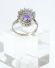 Sch�ner Weissgold Amethyst Brillantring mit ca. 0,70ct A518