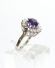 Sch�ner Weissgold Amethyst Brillantring mit ca. 0,70ct A518