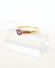 Edler 585/000 Gelbgold Amethyst - Safirring Vorsteckring A 145