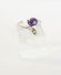 Eleganter Amethyst Ring mit Diamanten in 585/000 Weissgold A839