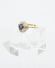 Wertvoller Safir Brillantring ca.0,55ct  750/000 Gelbgold A1012