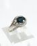 Damenring in 585/000 Weissgold mit Safir und Diamanten A1036