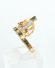 Grossartiger  Ring aus 750/000 Gelbgold mit Juwelenkrone A1067