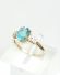 Englischer Apatit Ring mit Diamanten 10ct Gelbgold A1284
