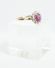 Englischer Rubin Ring mit 0,25ct Brillanten 375/000 Gelbgold A13