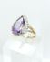 Oppulenter Amethyst Damenring in 375/000 Gelbgold A1356