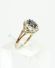 Edler Safir Diamant Damenring aus 375/000 Gelbgold A1448