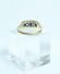 Wertvoller Safir Brillantring in 750/000 Gelbgold aus England A1
