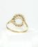 Aquamarin Diamant Damenring aus 375/000 Gelbgold A1541