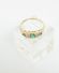 Sch�ner englischer vintage Smaragd Diamantring in 375/000 Gelbgo